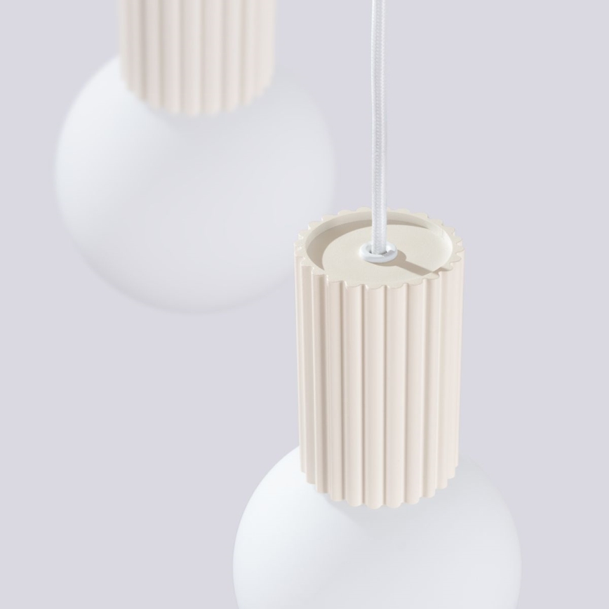 Luster na sajli HALO 3xG9/8W/230V pr. 25 cm krem