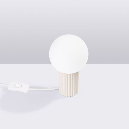 Stolna lampa HALO 1xG9/8W/230V pr. 12 cm krem