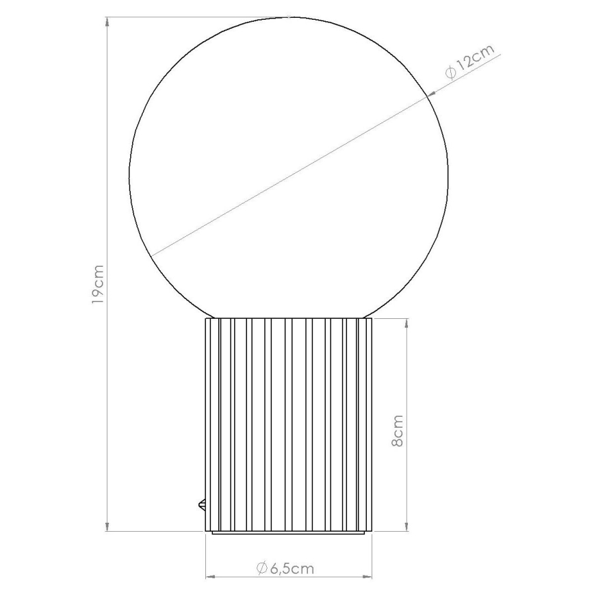 Stolna lampa HALO 1xG9/8W/230V pr. 12 cm krem