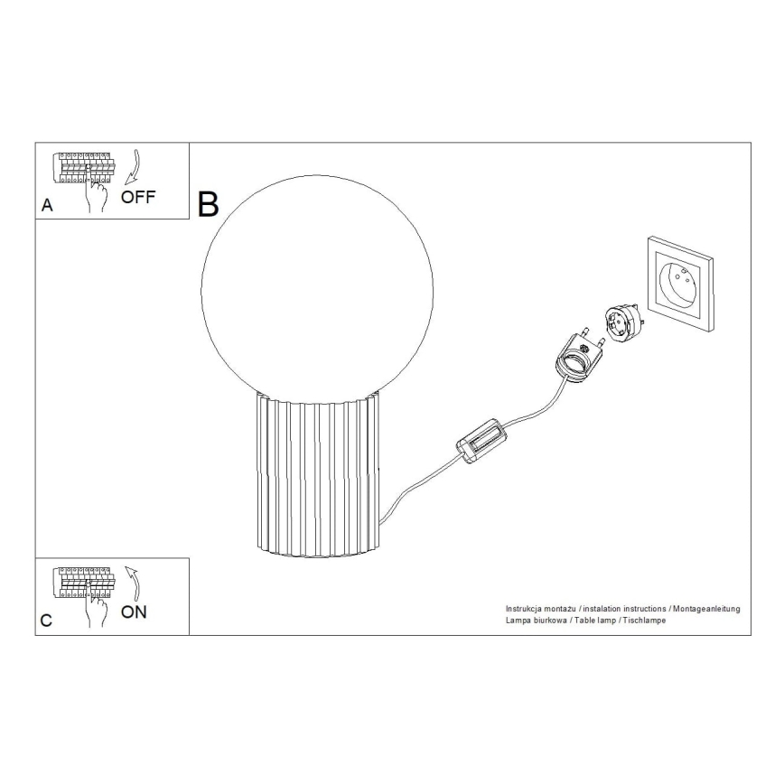Stolna lampa HALO 1xG9/8W/230V pr. 12 cm krem