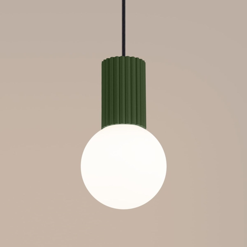 Luster na sajli HALO 1xG9/8W/230V pr. 12 cm zelena