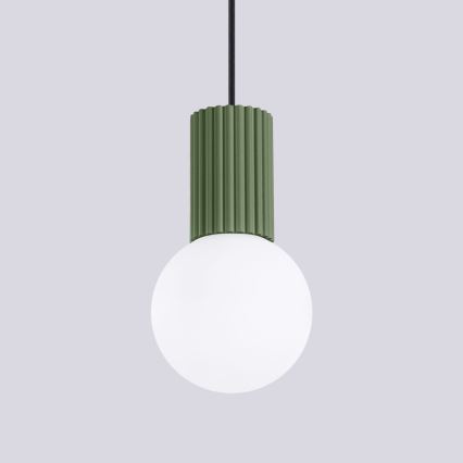 Luster na sajli HALO 1xG9/8W/230V pr. 12 cm zelena