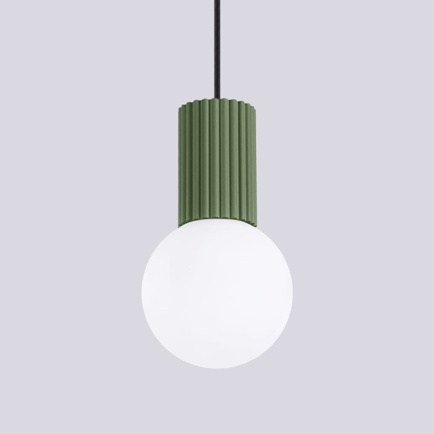 Luster na sajli HALO 1xG9/8W/230V pr. 12 cm zelena