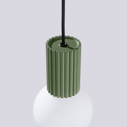Luster na sajli HALO 1xG9/8W/230V pr. 12 cm zelena