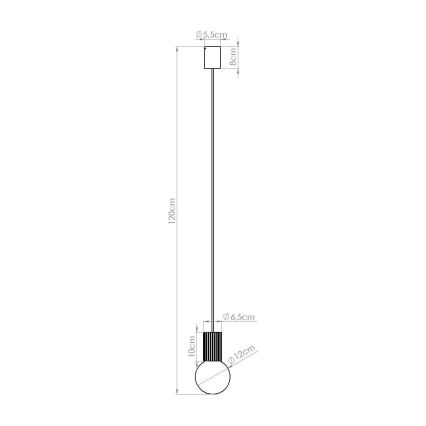 Luster na sajli HALO 1xG9/8W/230V pr. 12 cm zelena