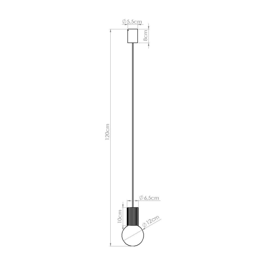 Luster na sajli HALO 1xG9/8W/230V pr. 12 cm zelena