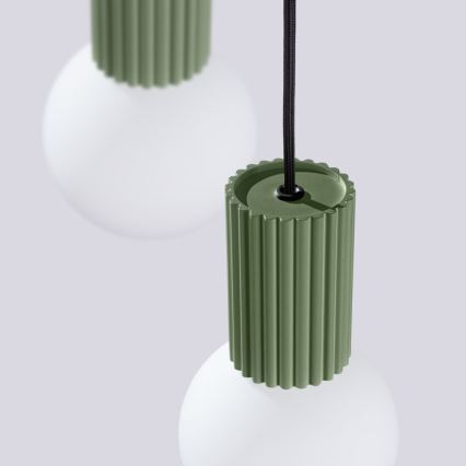 Luster na sajli HALO 3xG9/8W/230V pr. 25 cm zelena