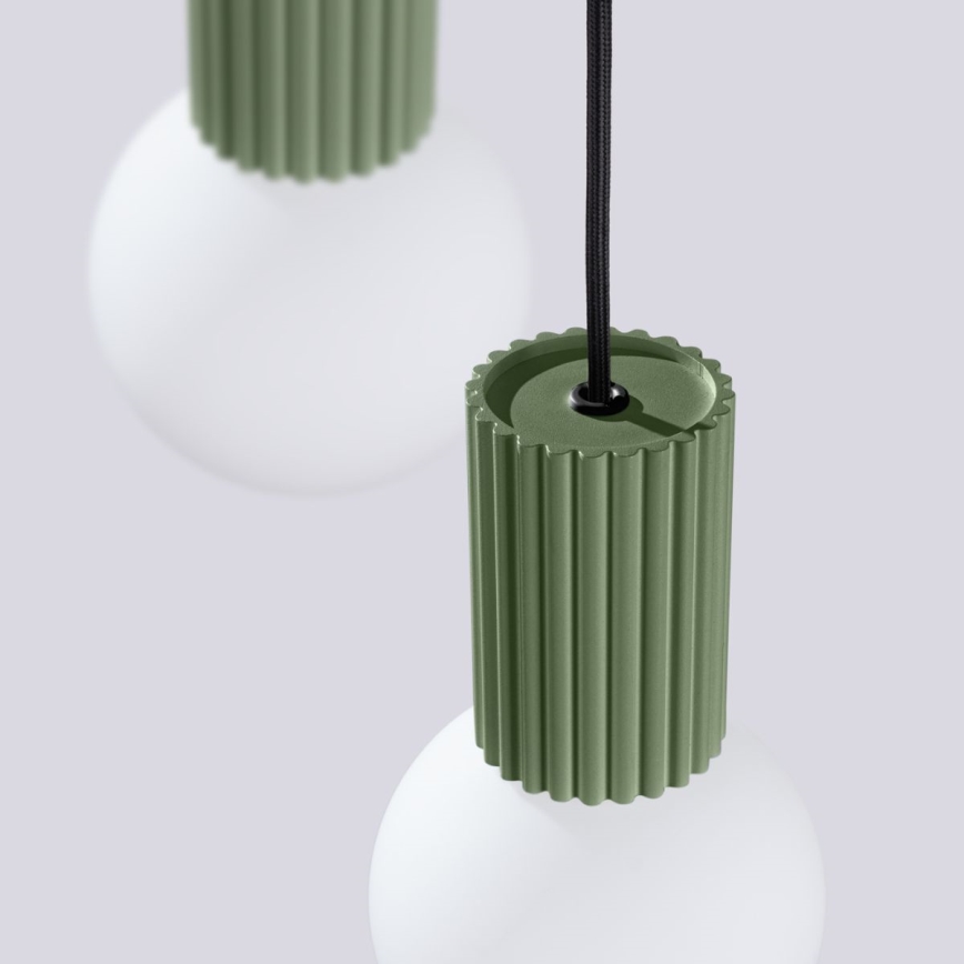 Luster na sajli HALO 3xG9/8W/230V pr. 25 cm zelena