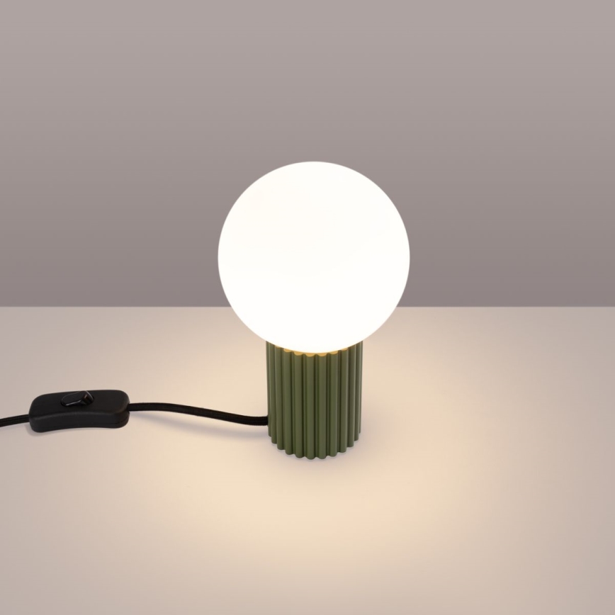 Stolna lampa HALO 1xG9/8W/230V pr. 12 cm zelena