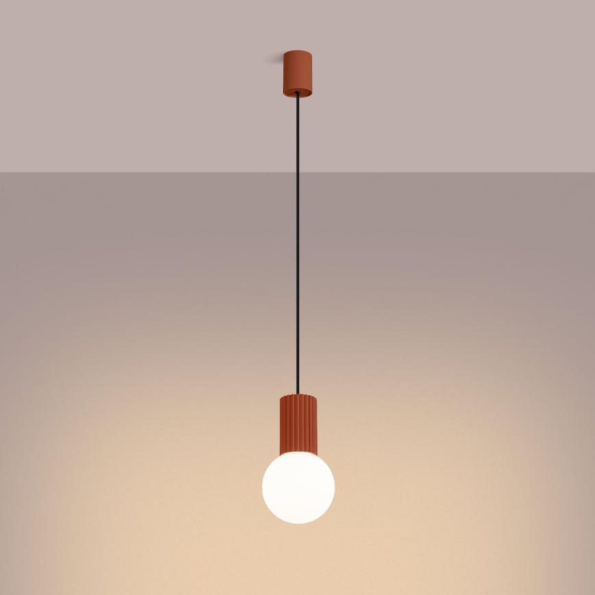 Luster na sajli HALO 1xG9/8W/230V pr. 12 cm narančasta