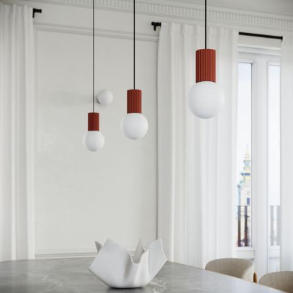 Luster na sajli HALO 1xG9/8W/230V pr. 12 cm narančasta