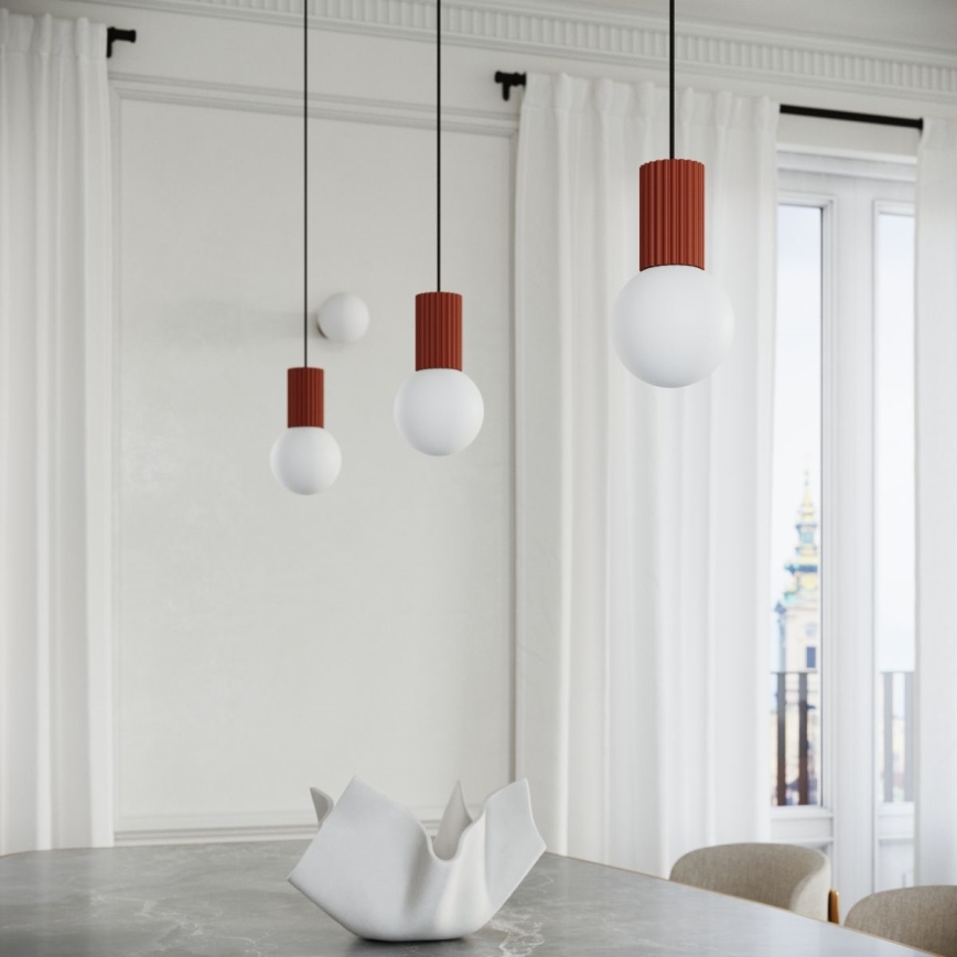 Luster na sajli HALO 1xG9/8W/230V pr. 12 cm narančasta