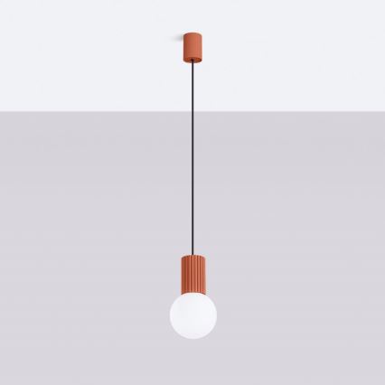 Luster na sajli HALO 1xG9/8W/230V pr. 12 cm narančasta