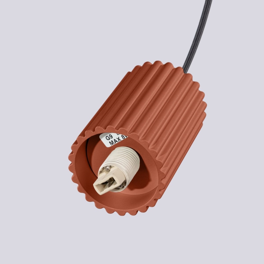 Luster na sajli HALO 1xG9/8W/230V pr. 12 cm narančasta