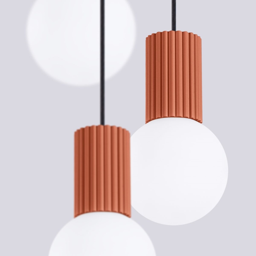Luster na sajli HALO 3xG9/8W/230V pr. 25 cm narančasta