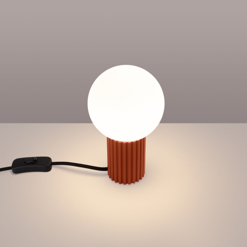 Stolna lampa HALO 1xG9/8W/230V pr. 12 cm narančasta