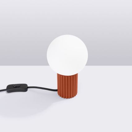 Stolna lampa HALO 1xG9/8W/230V pr. 12 cm narančasta