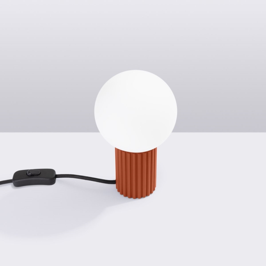 Stolna lampa HALO 1xG9/8W/230V pr. 12 cm narančasta