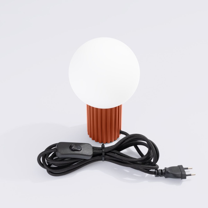 Stolna lampa HALO 1xG9/8W/230V pr. 12 cm narančasta