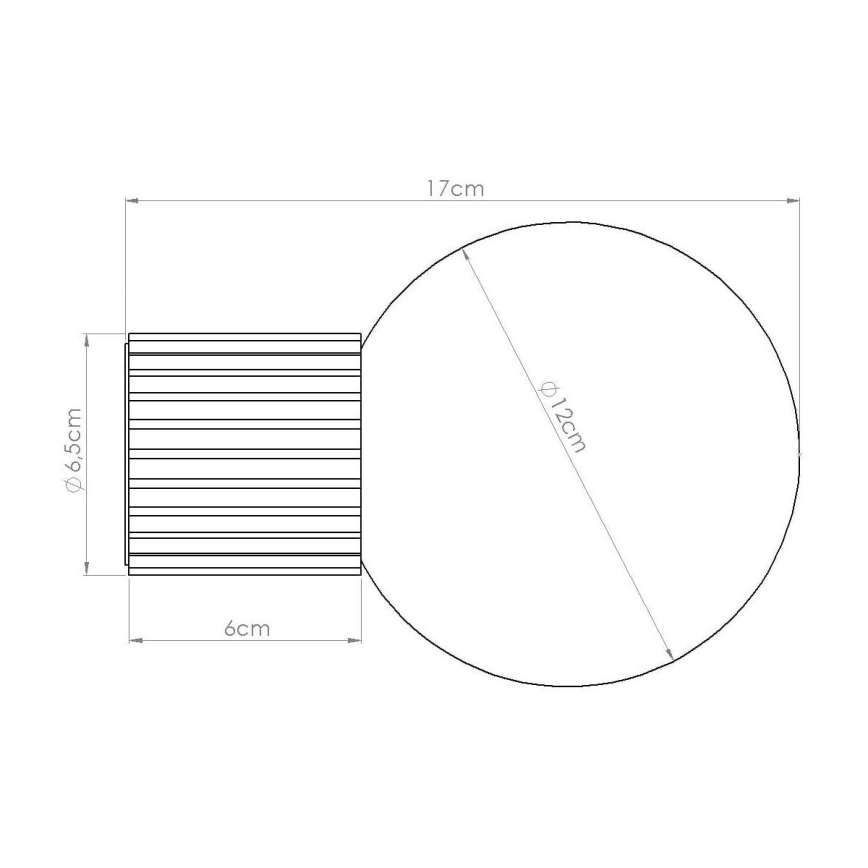 Zidna svjetiljka za kupaonicu HALO 1xG9/8W/230V pr. 12 cm IP44 smeđa
