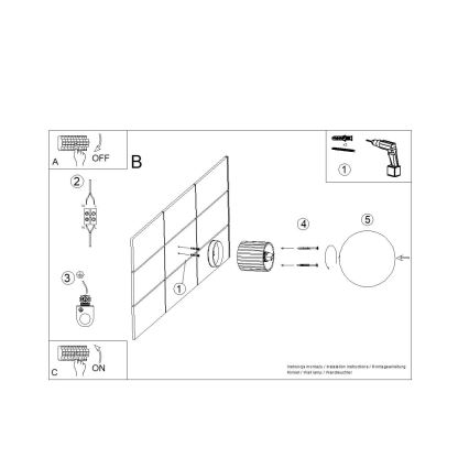 Zidna svjetiljka za kupaonicu HALO 1xG9/8W/230V pr. 12 cm IP44 smeđa