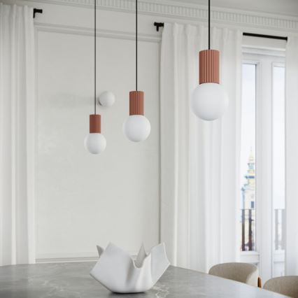 Luster na sajli HALO 1xG9/8W/230V pr. 12 cm smeđa