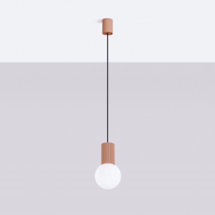 Luster na sajli HALO 1xG9/8W/230V pr. 12 cm smeđa