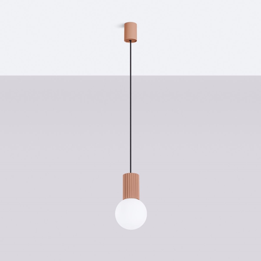 Luster na sajli HALO 1xG9/8W/230V pr. 12 cm smeđa