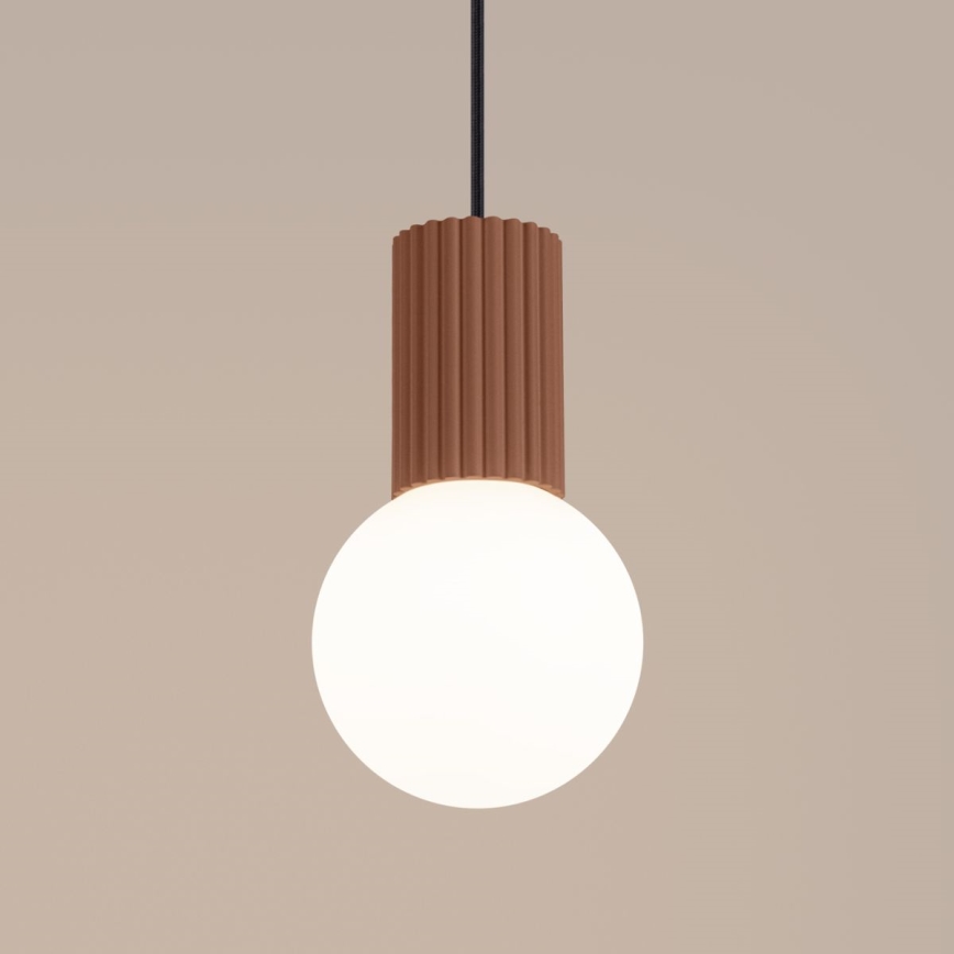 Luster na sajli HALO 1xG9/8W/230V pr. 12 cm smeđa
