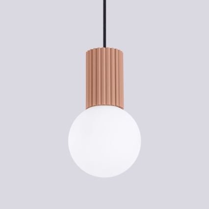Luster na sajli HALO 1xG9/8W/230V pr. 12 cm smeđa