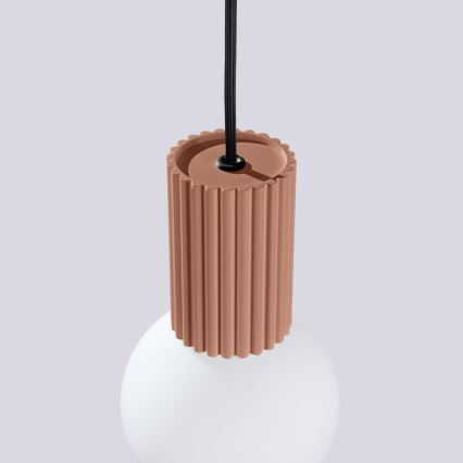 Luster na sajli HALO 1xG9/8W/230V pr. 12 cm smeđa