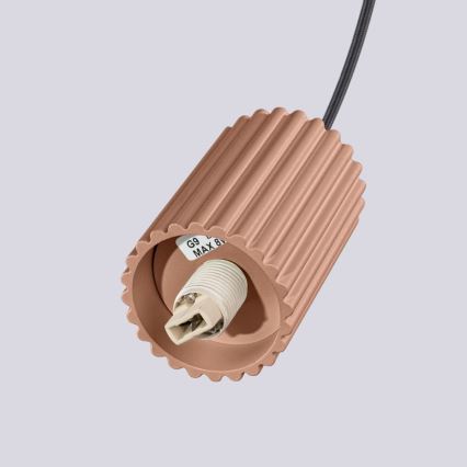 Luster na sajli HALO 1xG9/8W/230V pr. 12 cm smeđa
