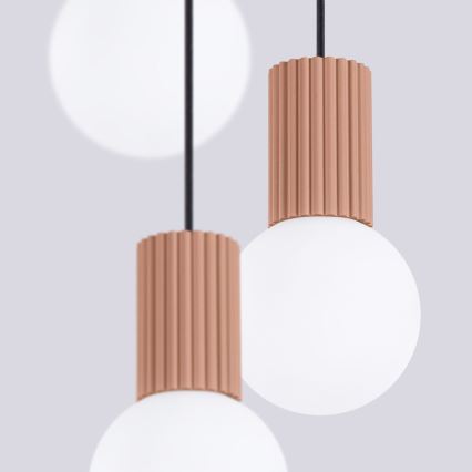Luster na sajli HALO 3xG9/8W/230V pr. 25 cm smeđa
