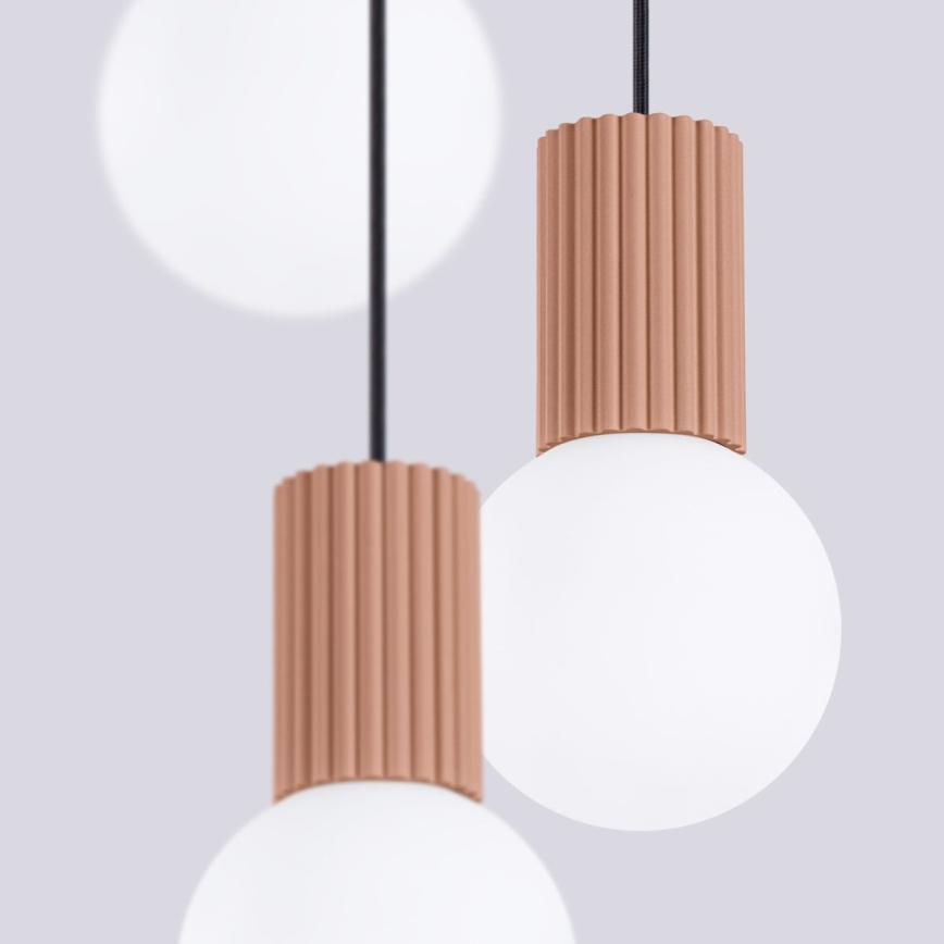 Luster na sajli HALO 3xG9/8W/230V pr. 25 cm smeđa