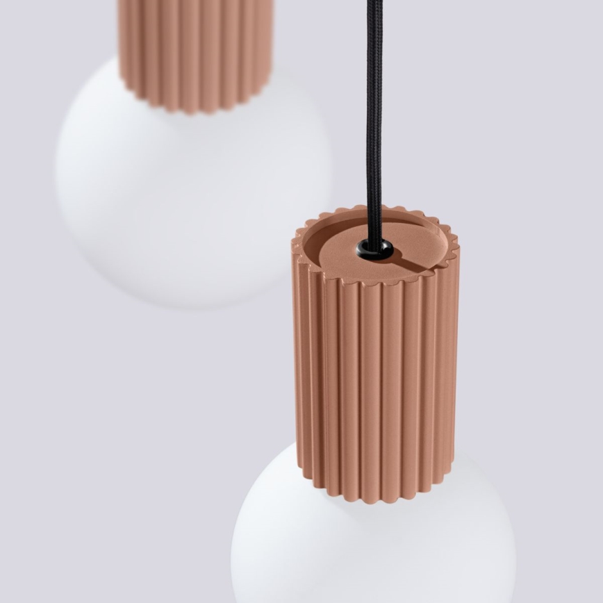 Luster na sajli HALO 3xG9/8W/230V pr. 25 cm smeđa