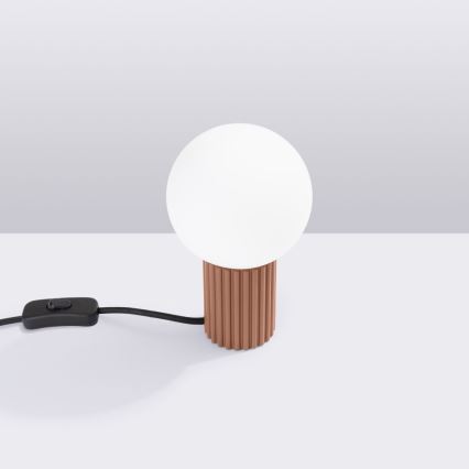 Stolna lampa HALO 1xG9/8W/230V pr. 12 cm smeđa