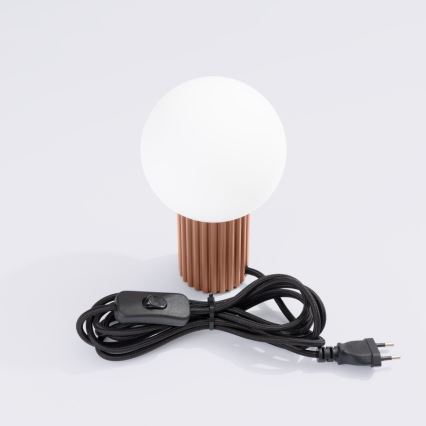 Stolna lampa HALO 1xG9/8W/230V pr. 12 cm smeđa
