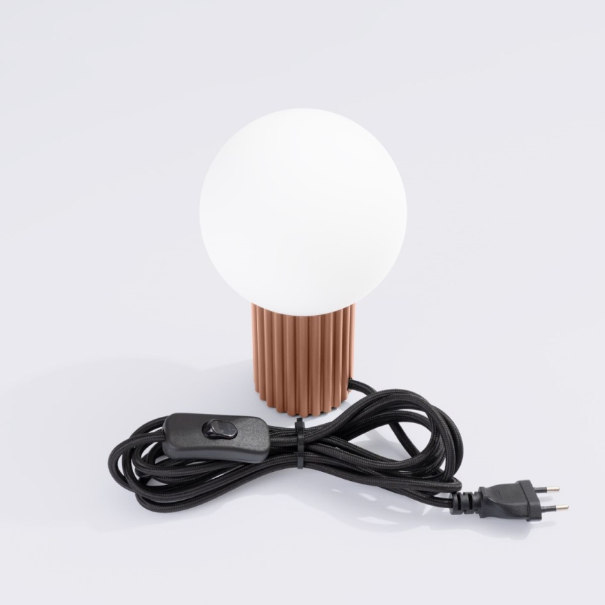Stolna lampa HALO 1xG9/8W/230V pr. 12 cm smeđa