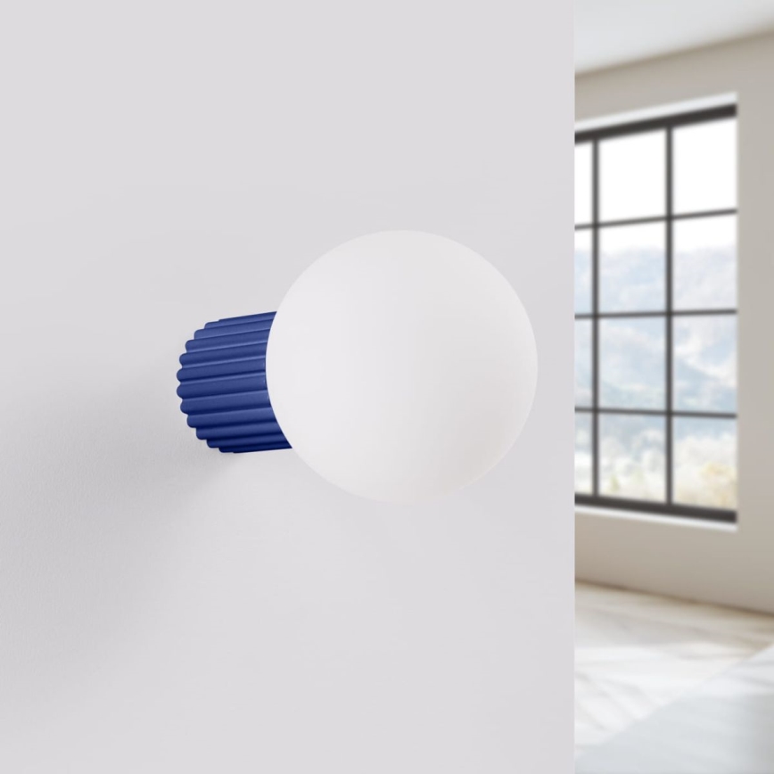 Zidna svjetiljka za kupaonicu HALO 1xG9/8W/230V pr. 12 cm IP44 plava