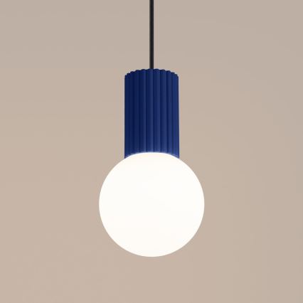 Luster na sajli HALO 1xG9/8W/230V pr. 12 cm plava