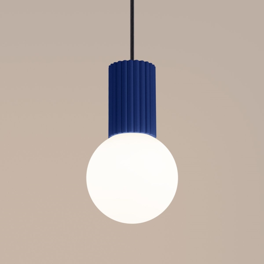 Luster na sajli HALO 1xG9/8W/230V pr. 12 cm plava