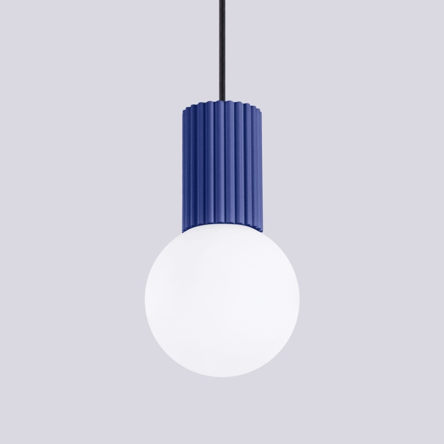 Luster na sajli HALO 1xG9/8W/230V pr. 12 cm plava
