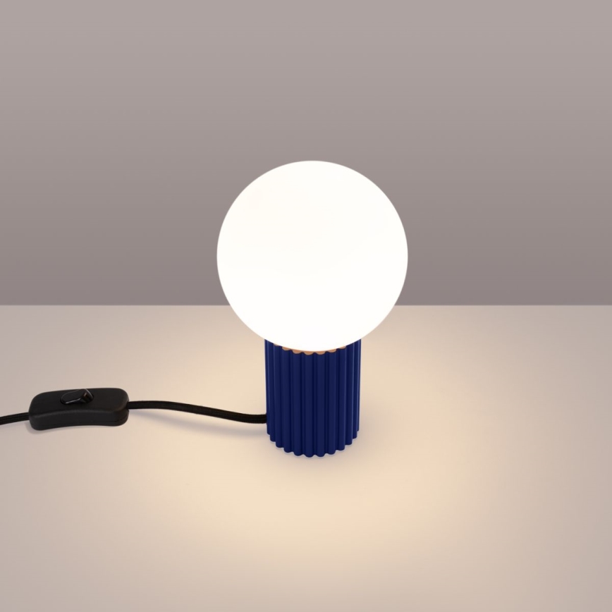 Stolna lampa HALO 1xG9/8W/230V pr. 12 cm plava