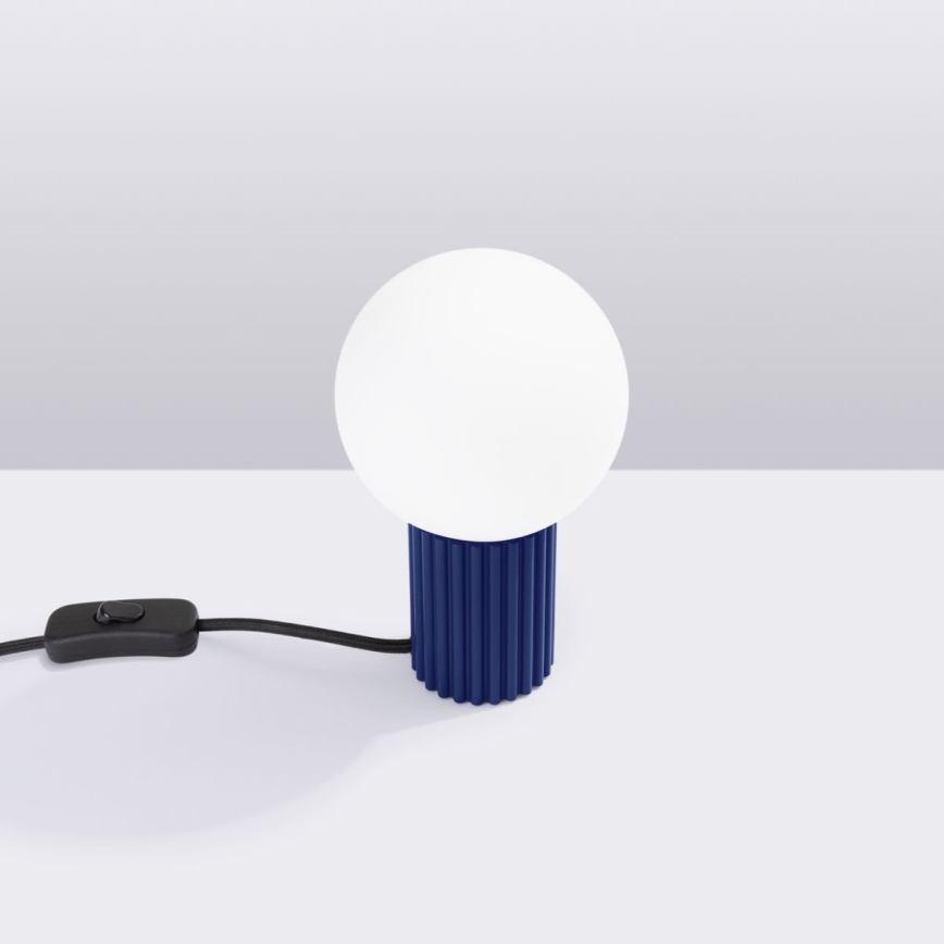 Stolna lampa HALO 1xG9/8W/230V pr. 12 cm plava