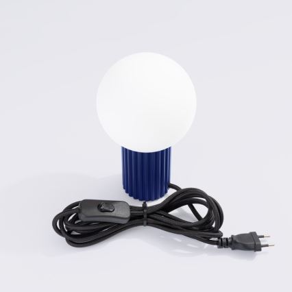 Stolna lampa HALO 1xG9/8W/230V pr. 12 cm plava