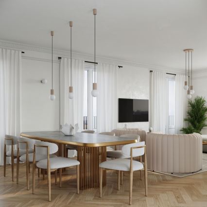 Stolna lampa HALO 1xG9/8W/230V pr. 12 cm bež