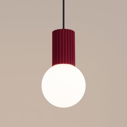 Luster na sajli HALO 1xG9/8W/230V pr. 12 cm crvena