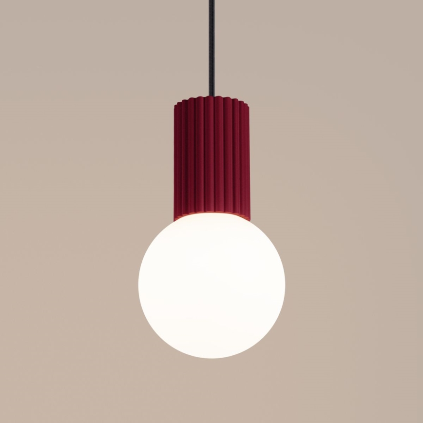 Luster na sajli HALO 1xG9/8W/230V pr. 12 cm crvena