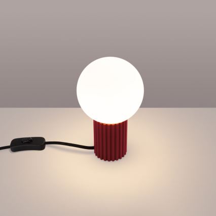 Stolna lampa HALO 1xG9/8W/230V pr. 12 cm crvena