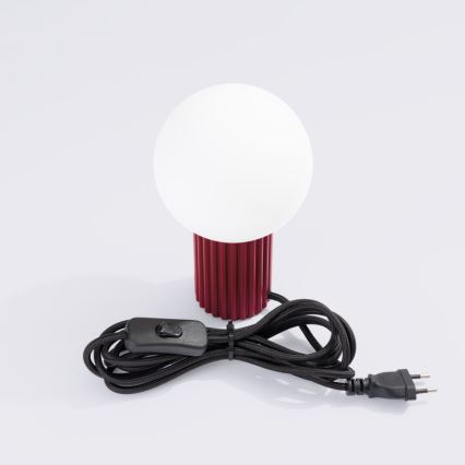 Stolna lampa HALO 1xG9/8W/230V pr. 12 cm crvena